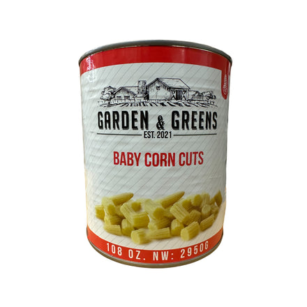 Garden & Green Baby Corn Cuts, Case (6x108 oz)