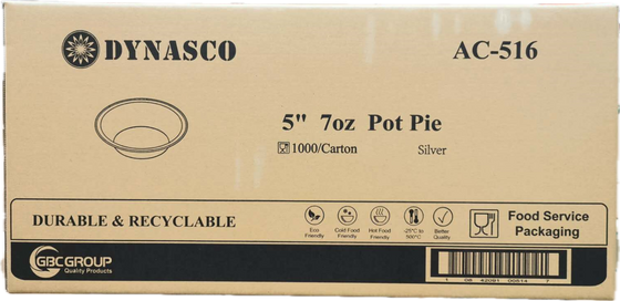 Dynasco AC-516, 5" 7oz Pot Pie, Case (1000's)