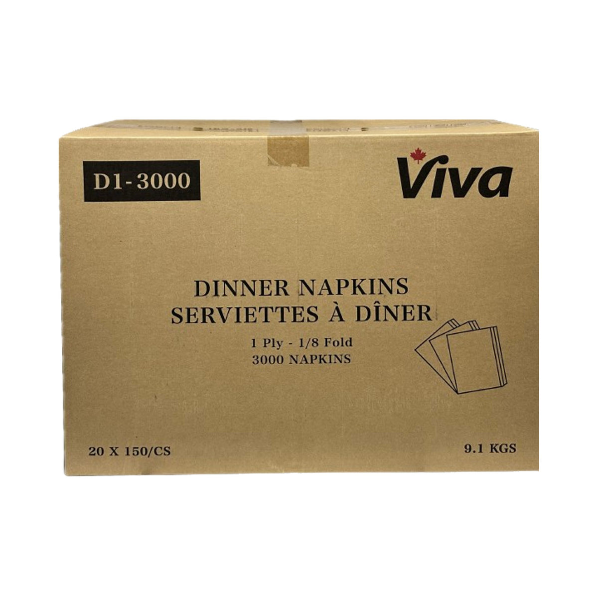 NAPKIN/ Dinner, 17 x 17 1/2 Fold, 3000 per case-Food Service – Croaker,  Inc