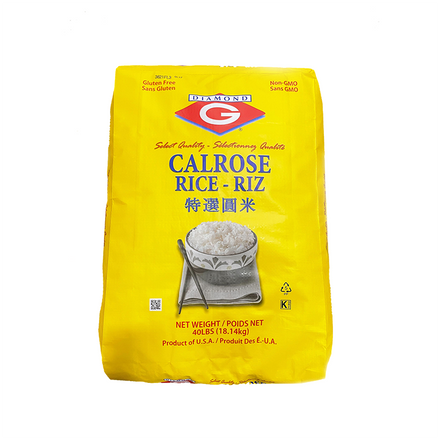 Diamond G Calrose Rice, Bag (40 LBs)