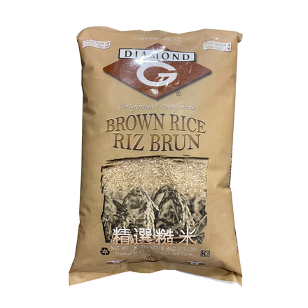 Diamond G Brown Rice, Bag (15 LBs)