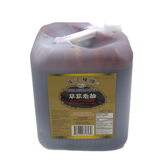 PRB Mushroom Superior Dark Soy Sauce, Case (2x8 L)