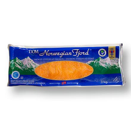 DOM Smoked Salmon Pre-Sliced, Bag (12x1 KG)