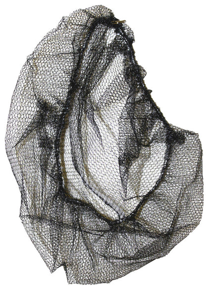 21" Black Nylon Hair Net, Bag (100's)