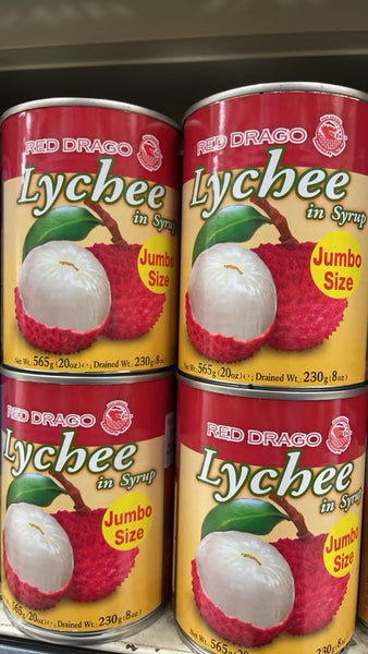 Red Drago Lychee in Syrup, Case (12x565 g)