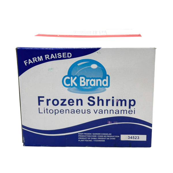 CK Brand 71/90 Peeled Shrimps, Case (NW 12.71 KG/28 LBs)