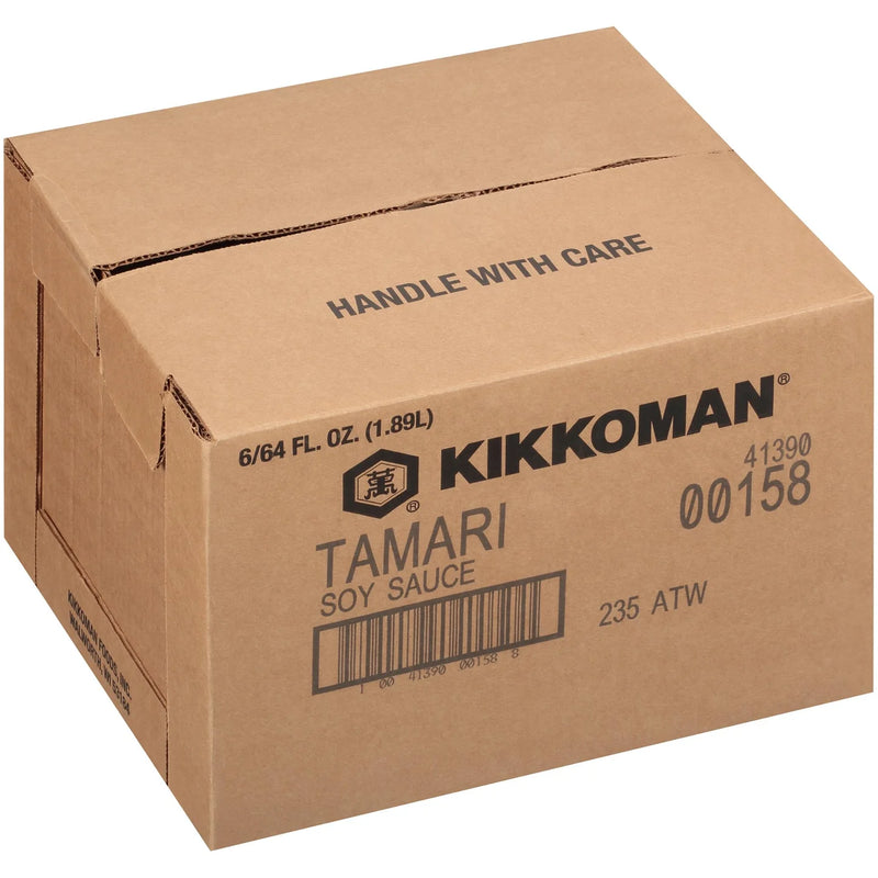Kikkoman Gluten Free Tamari Soy Sauce, Case (6x1.89 L)