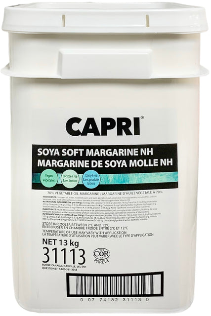Capri Soya Margarine #31113, Pail (13KG)