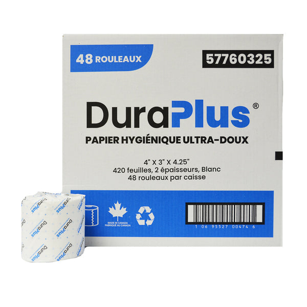 DuraPlus 57760325 Bathroom Tissue 2-Ply, 48 x 420's