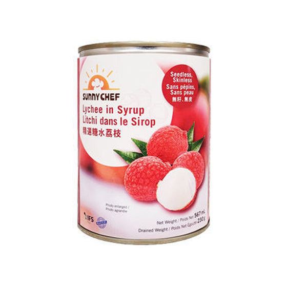 Sunny Chef Lychee in Syrup, Case (24x567 ML)
