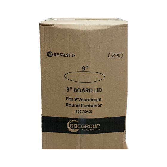 Dynasco AC-9L, Paper Lids For 9" Round Foil Container, Case (500's)