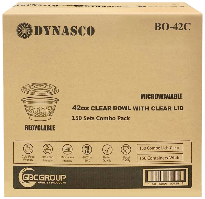 Dynasco BO-42C Clear Bowl Combo, Case (150 SETS)