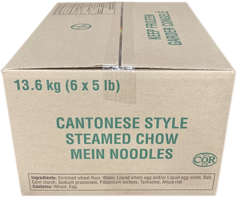 Wing's Steam Noodle (Cantonese Noodles), Case (6x5 LBs)