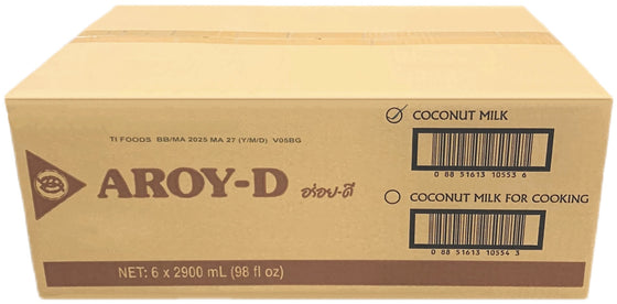 Aroy-D Coconut Milk, Case (6x2900 ML)