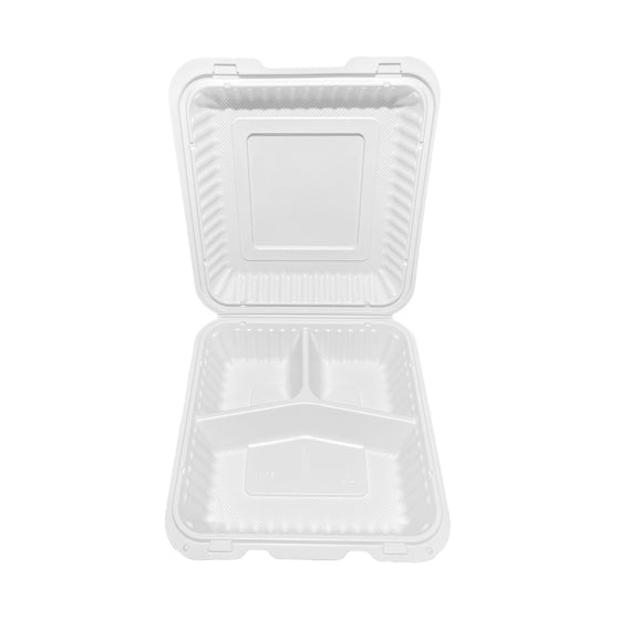 LR EP-83 White 3 Compartment Container, Case (150PC)