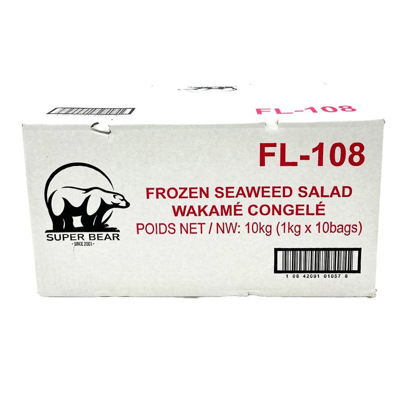 Super Bear FL-108, Seasoned Seaweed Salad, Case (10x1 KG)
