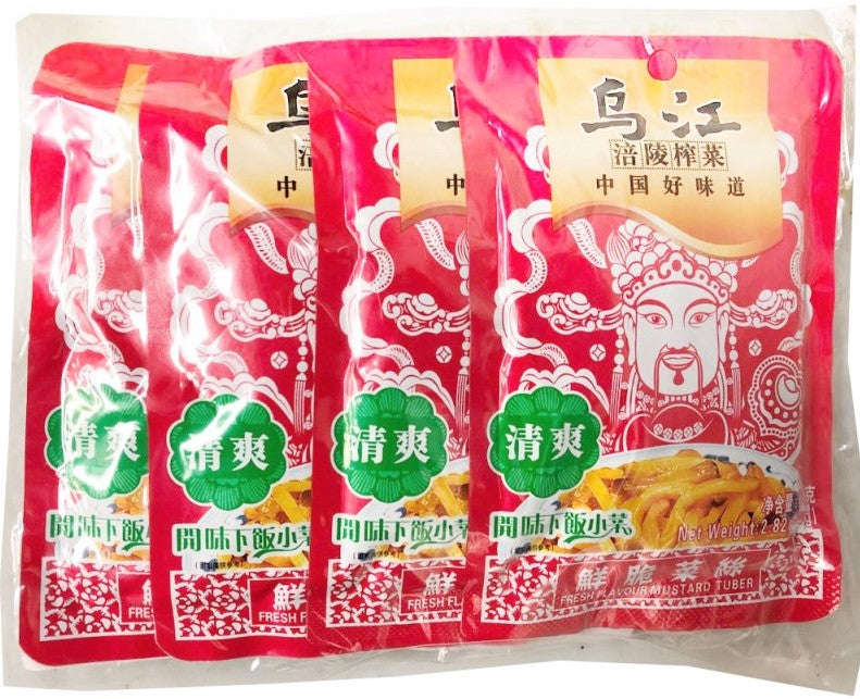 Wu Jiang Fresh Flavour Mustard Tuber, Case (100x80g)