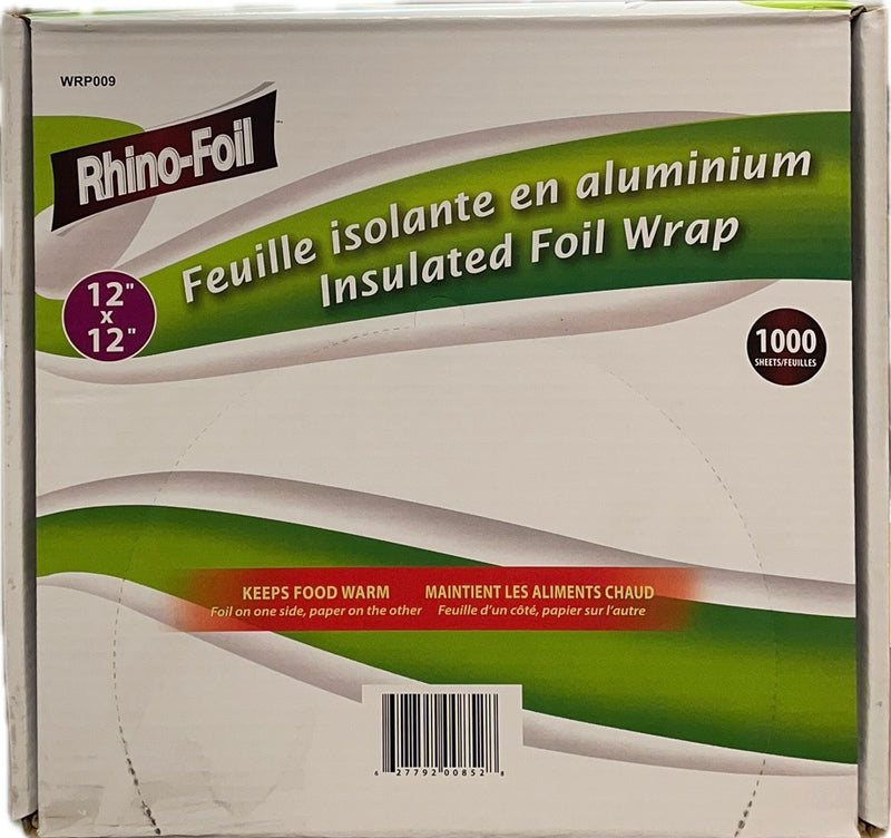 Rhino-Foil 12x12 Insulated Foil Wrap (1000's)