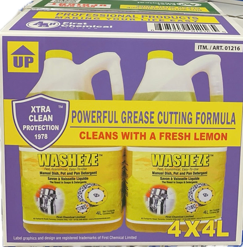 Washeze Detergent, Case (4x4 L)
