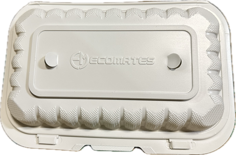 EcoMates RP-217, 8.25" Deep Hinged Container, Case (150 Counts)