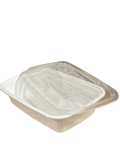 LR-28W White Rectangular Container Combo, Case (150 SETS)