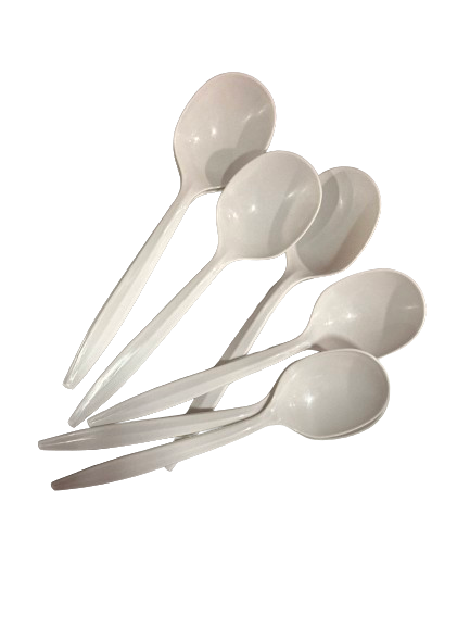 Value+, B1004 Plastic White Spoon, Case(1000 Counts)