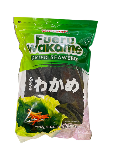 Wel-Pac Cut Wakame (Dried Seaweed), Bag (454 G)