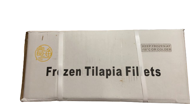 Fuyu Frozen Tilapia Fillets CH (11 oz Up), Case 10 kg