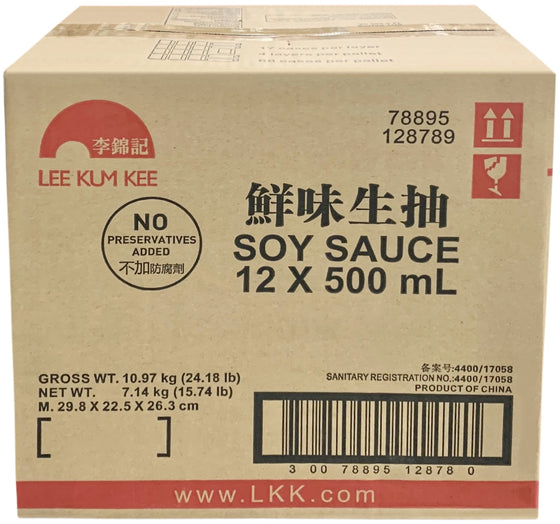 LKK Soy Sauce, Case (12x500 ML)