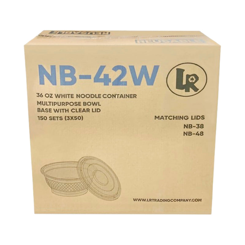 LR NB-42W 36oz. Circular Bowl Combo, Case (150 SETS)