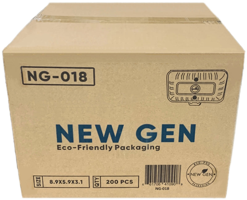 New Gen NG-018 Medium Sandwich Container, Case (200PC)