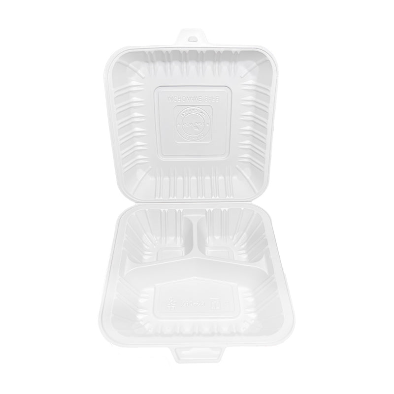 New Gen NG-083 3 Compartment Hinged Container, Case (150PC)