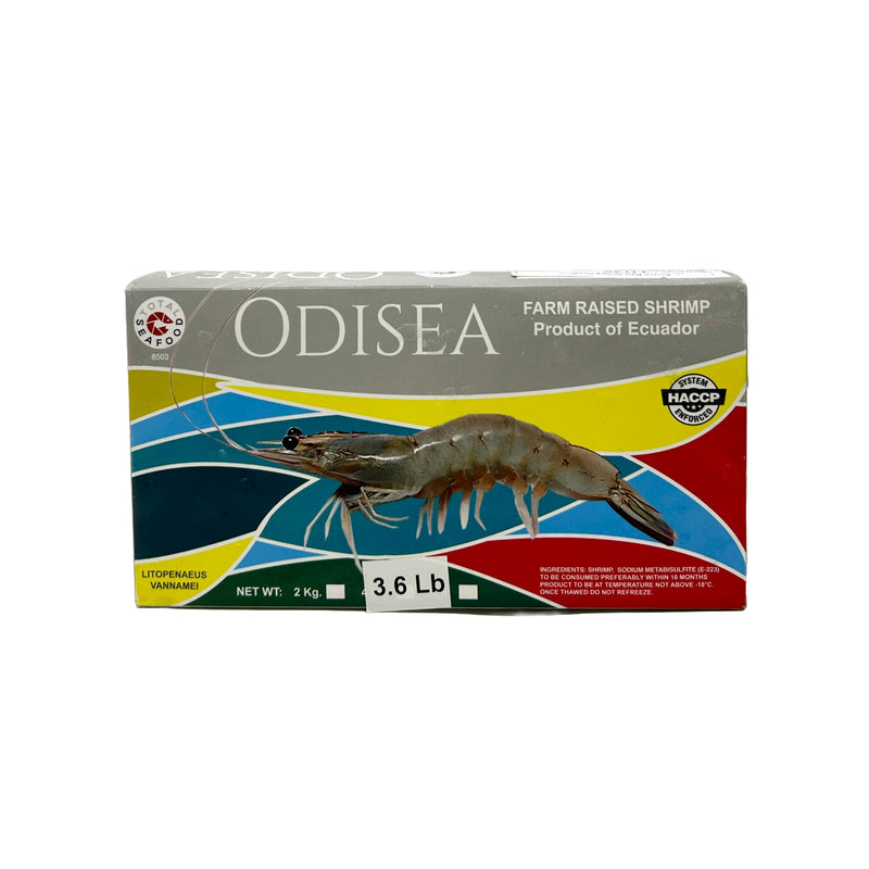 ODISEA IQF White Shrimp HLSO 31-35, 10 x 4LB