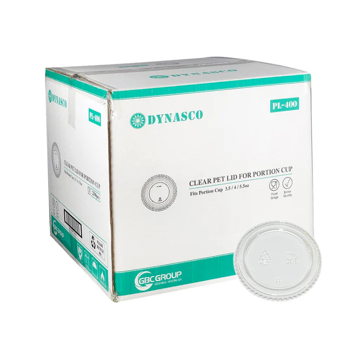 Dynasco PL-400 Clear Lid for 3.25oz./4oz, Case (2000's)