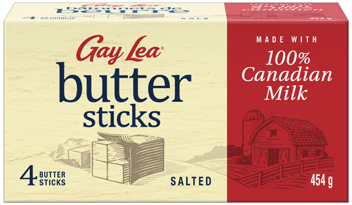 Gay Lea Salted Butter 454g, 1 Count