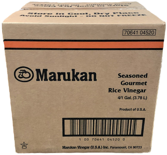 Marukan Seasoned Gourmet Rice Vinegar, Case (4x3.78 L)