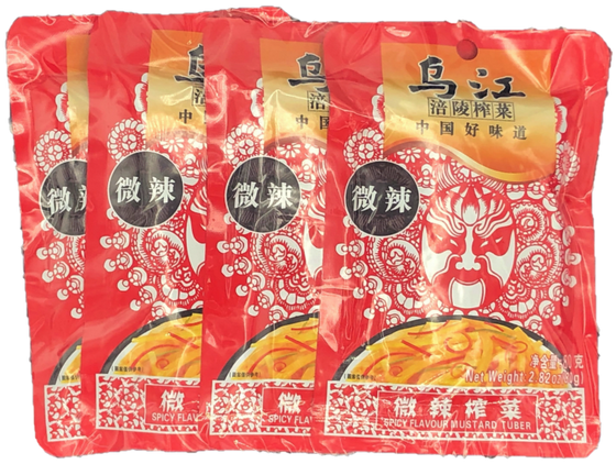 Wu Jiang Spicy Flavour Mustard Tuber, Case (100x80g)
