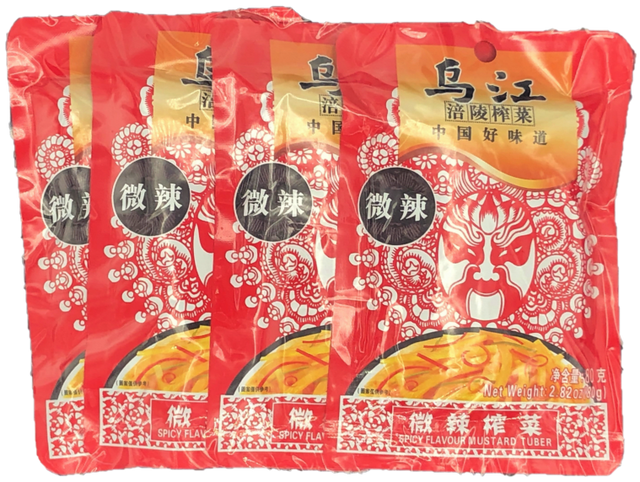 Wu Jiang Spicy Flavour Mustard Tuber, Case (100x80g)