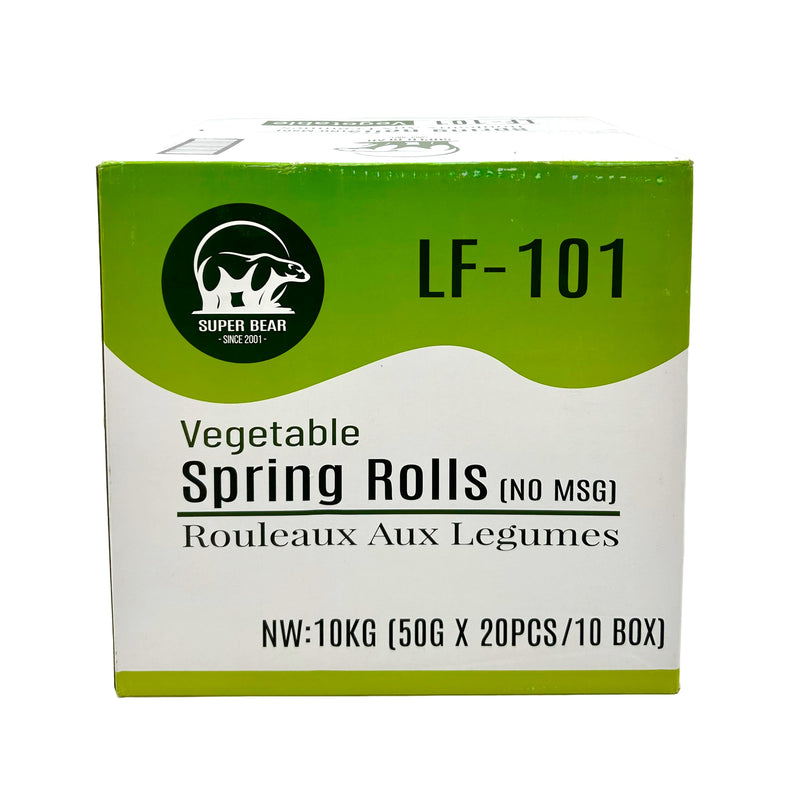 Super Bear Vegetable Spring Roll LF-101 (Large), Case (200x50g)