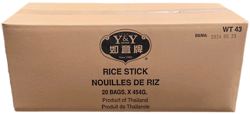 Y&Y Brand Rice Stick, 3 MM, Case (20x454g)