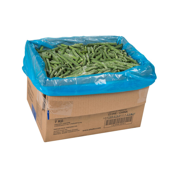 Alasko 00536 Whole Green Beans, IQF, Case (7 KG)