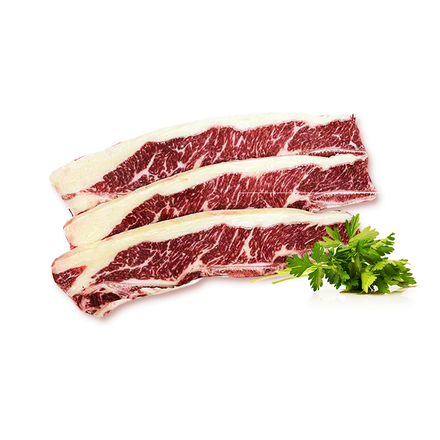 ABP (Ireland) 3-Bone Beef Short Rib (8mm cut), Case (15.00 KG, $15.9/KG)