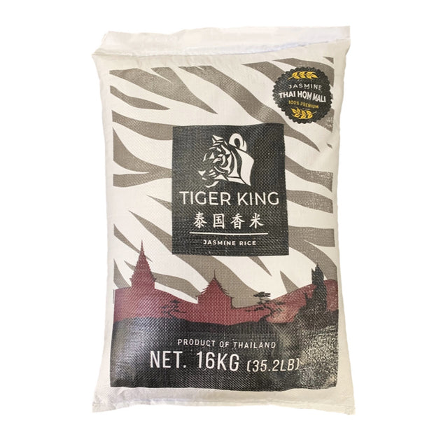 Tiger King Premium Thai Hom Mali Jasmine Rice, Bag (16 KG)