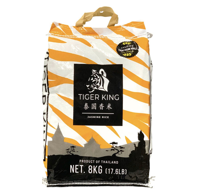Tiger King Premium Thai Hom Mali Jasmine Rice, Bag (8 KG)