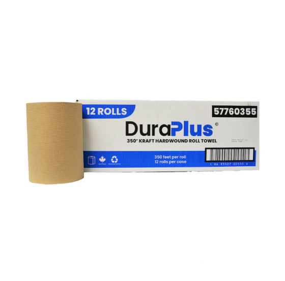 DuraPlus 57760355 Kraft Towel Roll, 12 X 350'