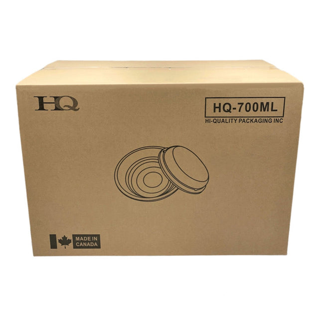 HQ-700ML PET Clear Bowls Combo, Case (150 SETS)