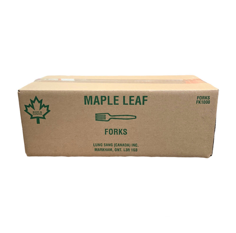 Maple Leaf White Fork, 1000 Counts