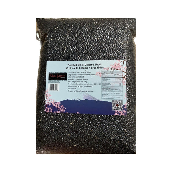 Kiku Roasted Black Sesame Seeds, Bag (1 KG)
