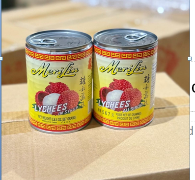 Merilin Canned Lychees in Syrup, Case (24x565 g)