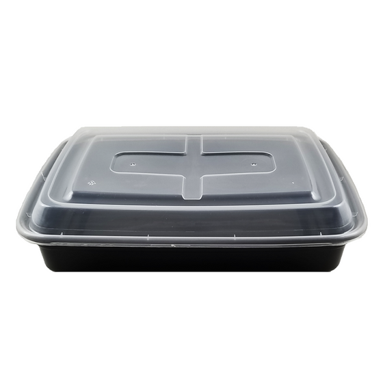 LR JF-58 58oz. Rectangular Container Combo, 150 SETS